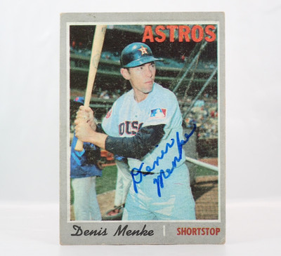 2026 HA Retrograph 4 Baseball Dennis Menke Auto 1970 Topps #155 Houston Astro