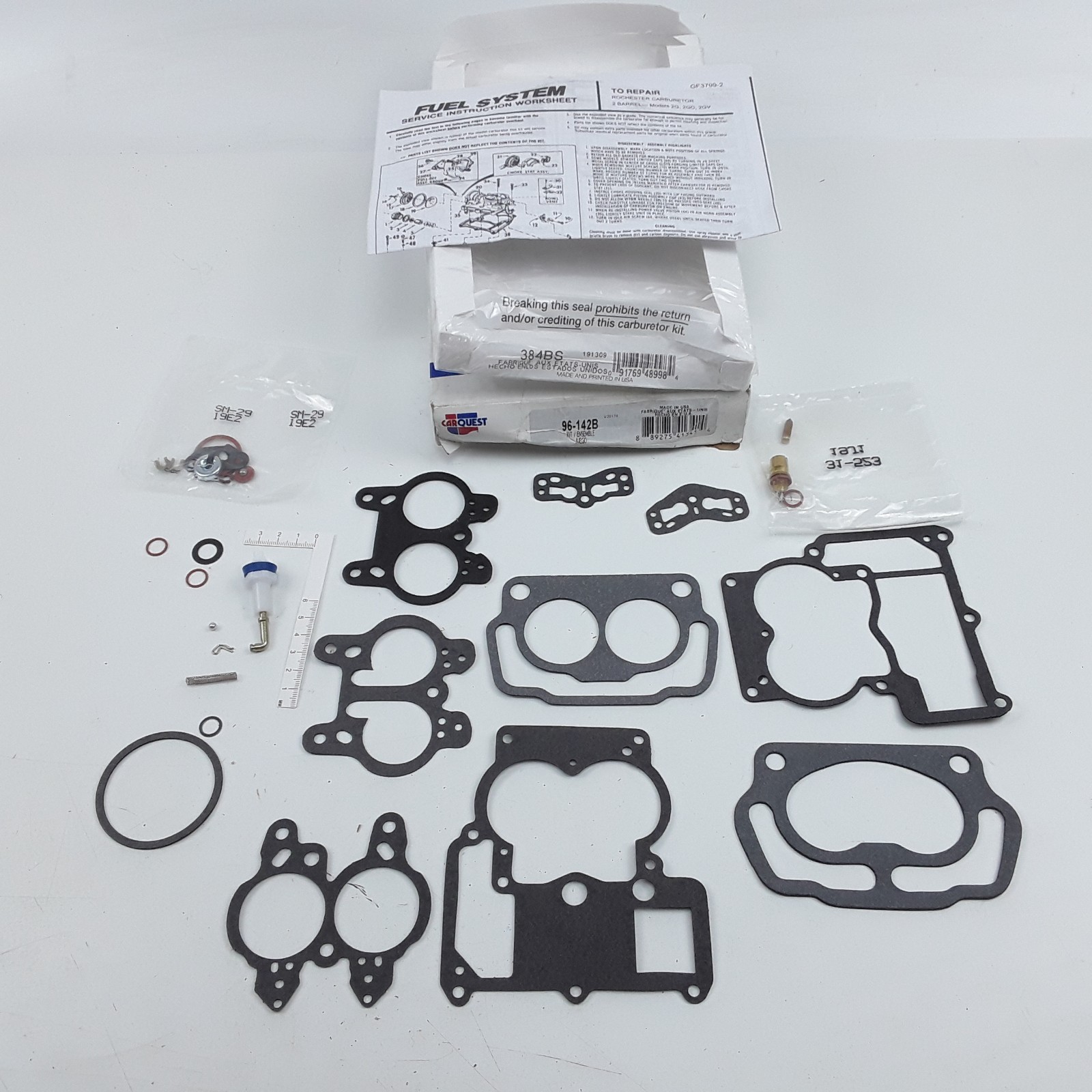 Carquest 96-142B Carburetor Repair Kit Fits Chevrolet GMC Jeep Pontiac 1966-1971