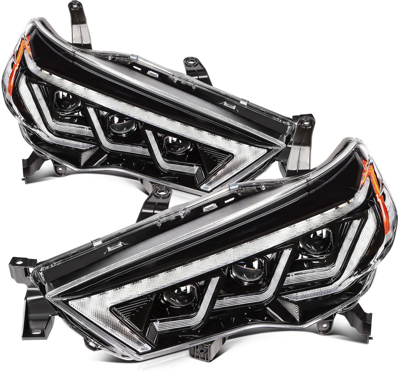 Headlights Assembly w/LED DRL Projector For Toyota 4Runner 2021-2014 Left+Right
