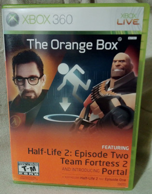 The Orange Box Half Life 2 XBOX 360 CIB Complete in Box Very Good Condition