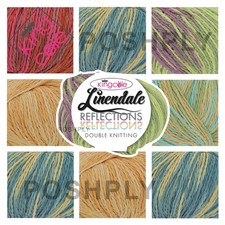King Cole Linendale Reflections DK Yarn Cotton Linen Variegated Double Knit-50g