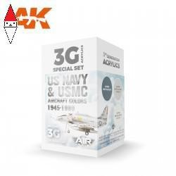 ACRILICO MODELLISMO AK INTERACTIVE US NAVY AND USMC AIRCRAFT COLORS 1945-1980