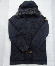 Adidas Neo Parka Damen L Schwarz Winter Jacke Kunstfell Kapuze Teddyfleece 