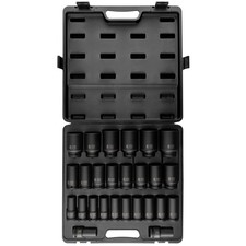 Sunex Tools 4693 34-inch Drive Metric Deep Impact Socket Set 26-piece