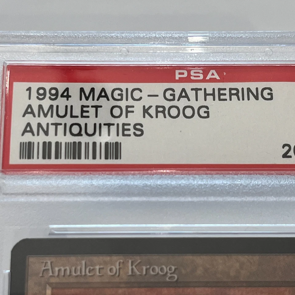 1994 Magic the Gathering Card Antiquities Amulet of Kroog PSA 10 MTG Card - Image 4 of 4