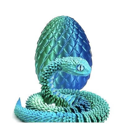 3D Printed Snake Egg Gift Creative Stress Relief (Surprise Color)