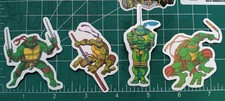 TMNT X MATTE DIE-CUT STICKER X LOT OF 4 X 2003-2009 VERSION X TMNT X 2.5 INCH