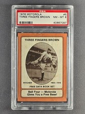 1976 Motorola #5 Three Fingers Brown PSA 8 NM-MT