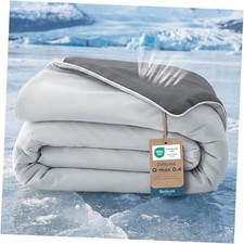 Bedsure Cooling Blankets for Hot Sleepers - Summer Ice Queen 90" X 90" Grey