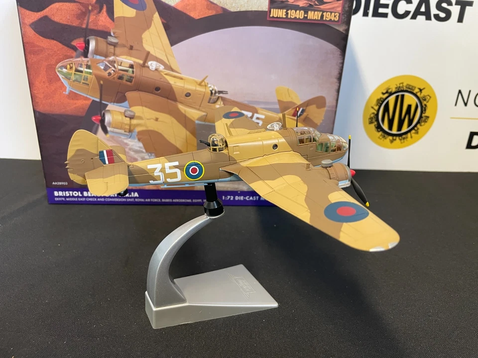 CORGI AVIATION AA28903 1:72 SCALE BRISTOL BEAUFORT MK.1A EK979 EGYPT 1944 - Image 4 of 4