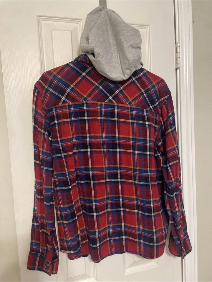 (36,00) Sudadera con capucha desmontable grande de franela Forever 21 Foto 3 de 3