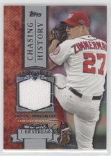 2013 Topps Chasing History Relic Jordan Zimmermann #CHR-JZ 0d2