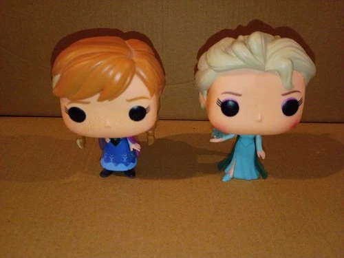 Funko Pop! Disney Frozen Anna & Elsa Vinyl Figures.