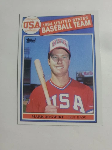 🔥1985 Topps MARK McGWIRE #401 1984 USA Baseball Team Rookie RC Bash Bro💪