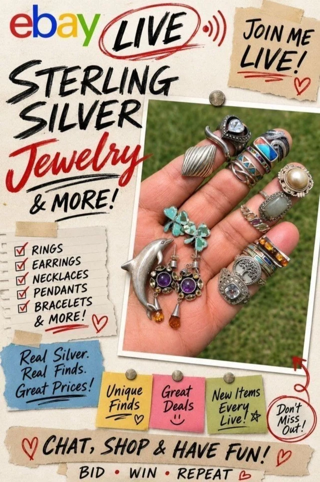 Sterling Silver Gold Vintage Modern Jewelry  / KING
