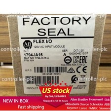 New Factory AB 1794-IA16 Flex I/O 120VAC Input Module 1794IA16 US Free Tax