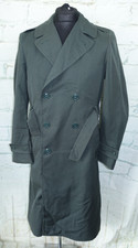 Vintage US Army AG44 Green Wool Gabardine Overcoat with liner Size 36L (C)