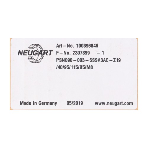 Neugart 100396846 New NFP Sealed - Photo 2/2