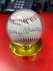 Rawlings Mickey Mantle Signed Baseball W/ JSA Cert & Stand