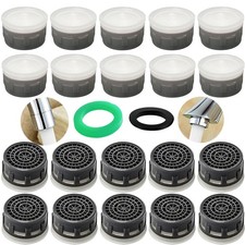 Faucet Aerator 1.2 GPM Flow Restrictor Plug-In Faucet Aerator Parts for Bathr...