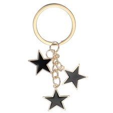 Women's Stars Bag Cute Enameled Aesthetic Keychain for Women Black