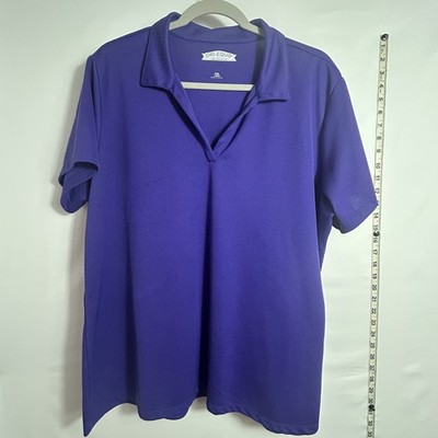 Joe's USA Dry-Equip women's purple collared short-sleeve polo XXL