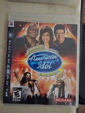 American Idol Encore 2/Playstation 3 PS3/Case + Manual + CD / Karaoke Revolution