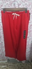 Art Class Unisex L 10/12 Red Sweatpants Joggers Drawstring Elastic Waist NWT