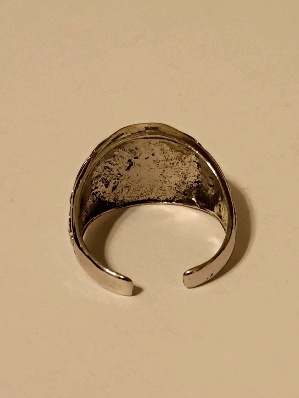 Masonic Adjustable Ring Freemason Silver Ring Cla… - image 3