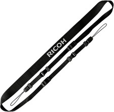 Ricoh ST-2 Genuine Neck Strap for GR IIIx GR III GR II Two-Point Clasp Black New