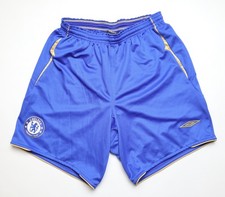 CHELSEA 2005/2006 CENTENARY HOME FOOTBALL SOCCER SHORTS UMBRO MENS SIZE M MEDIUM