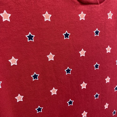 Kim Rogers Size 3X Sleeveless Patriotic Knee Length Cotton Shift Dress V-neck - Picture 3 of 6