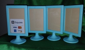 Lot Of 4 Dry Erase Store Counter Top Mini Signs!