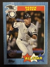 2022 Topps 35th Anniversary Derek Jeter 1987 All Star 87AS-47 Yankees Blue SP 