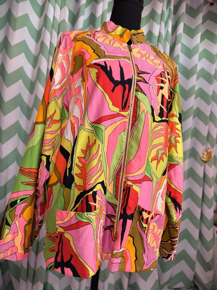 True Vintage Late 60s/ Early 70s Psychedelic Print Jacket - Image 3 of 4