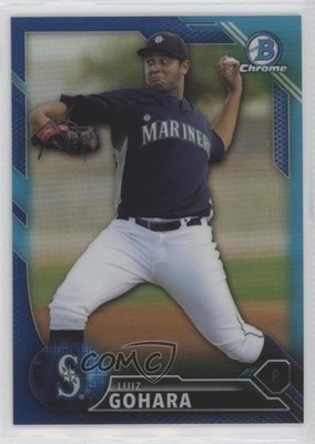 2016 Bowman Chrome Prospects Blue Refractor 69/150 Luiz Gohara #BCP143 5qi