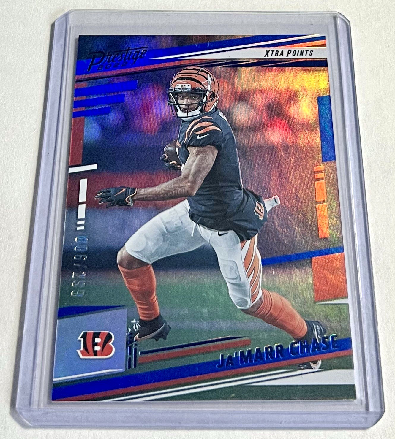 2022 Panini Prestige CINCINNATI BENGALS Ja'Marr Chase XTRA POINTS BLUE /299 #59