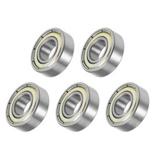 Deep Groove Ball Bearings 699ZZ 5 PCS 9x20x6mm Carbon Steel Double Shielded