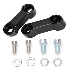 Motorcycle Mirror Adapter, 10mm 8mm Rearview Mirror Extender Kit for Handleba...
