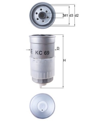 Kraftstofffilter KNECHT KC 69 Anschraubfilter für VW VOLVO AUDI S70 A6 PASSAT A4