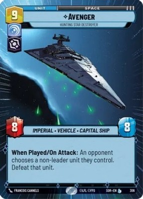 1X-Avenger - Hunting Star Destroyer - Hyperspace-SWU01-Spark of Rebellion-Star W