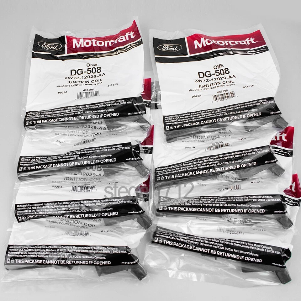 Bobinas de encendido OEM Motorcraft DG508 8 piezas para F150 4,6 L 5,4 L 6,8 L 3W7Z12029A EE. UU. Foto 2 de 4