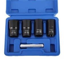 LSLANSOON 1/2” Drive Impact Bolt Nut Extractor Set, 5pcs  Assorted Sizes 