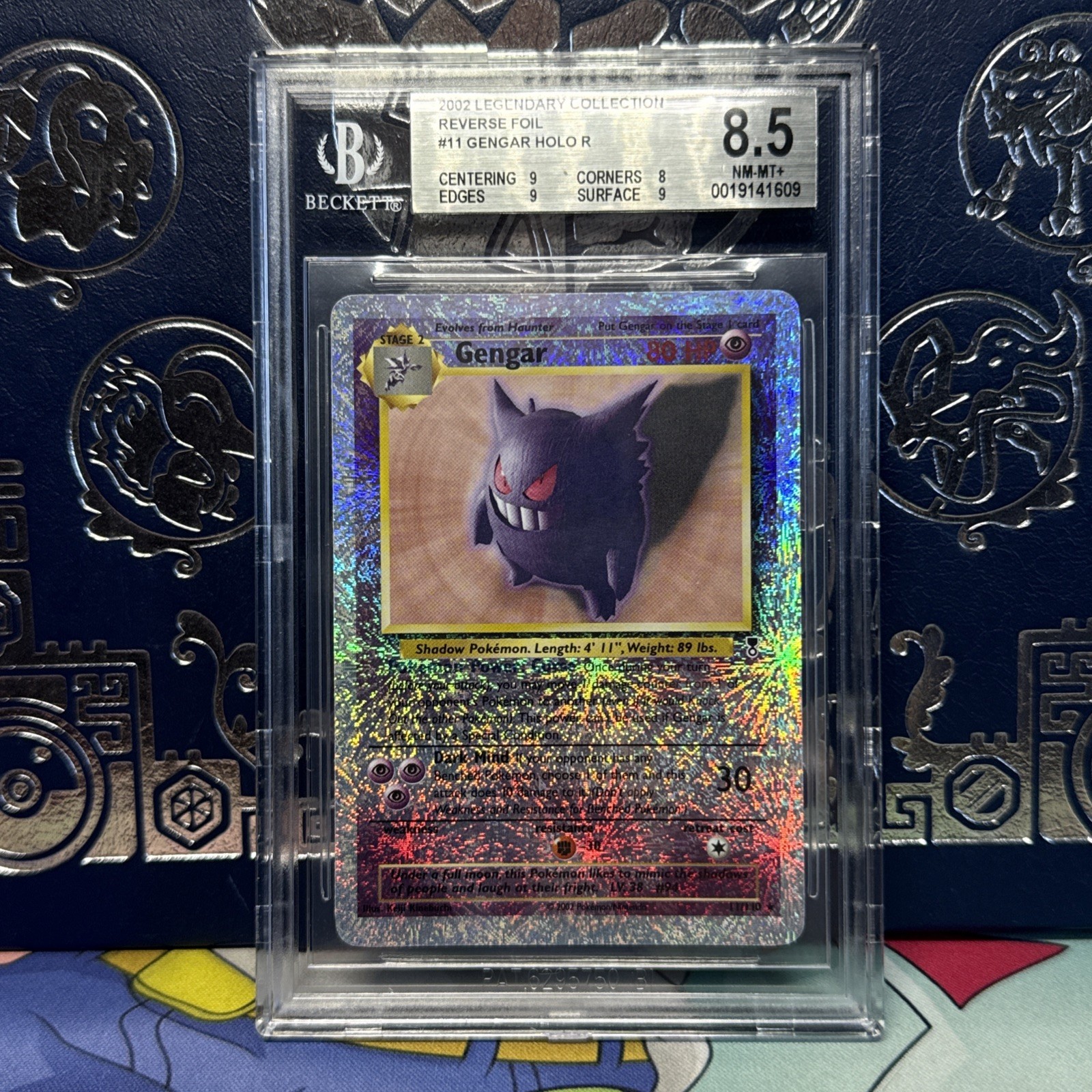 POKEMON 2002 Gengar 11/110 Legendary Collection Reverse Holo BGS 8.5