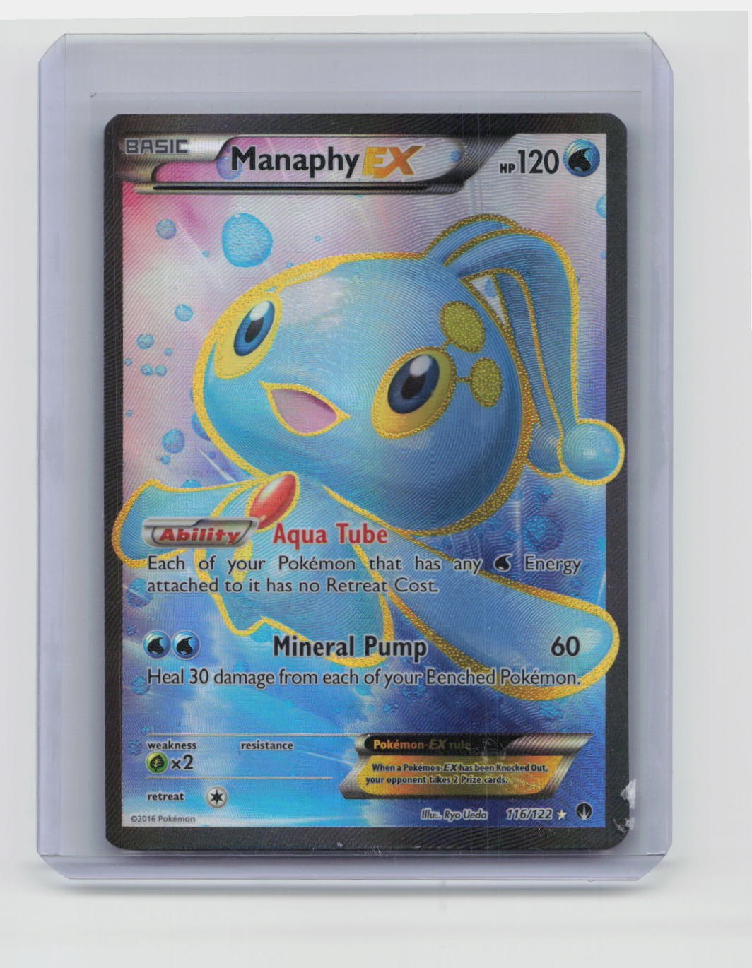 Manaphy EX (Full Art) Ultra Rare XY - BREAKpoint 116/122 LP