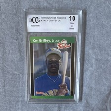Donruss 1989 The Rookies Ken Griffey Jr Seattle Mariners #3 Rookie BCCG 10
