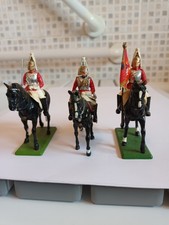 2 x Britain's, 1 x Ducal M13, Painted Metal Mounted Life Guard Soldiers (XXX)