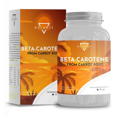 BETA CAROTIN - 240 TABLETTEN (8 monate) | Bräunungskapseln | Carotin Kapseln Hoc
