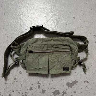 #ad Porter Yoshida Nylon Canvas Waist Bag Camp Hiking Trail City Made In Japan OS $149.99