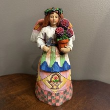 Jim Shore Angel Of Persistence Figurine Flower Gardener Heartwood Creek 2002